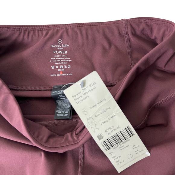New Women’s Sweaty Betty Power Kick Flare Trousers Size M - Picture 6 of 9